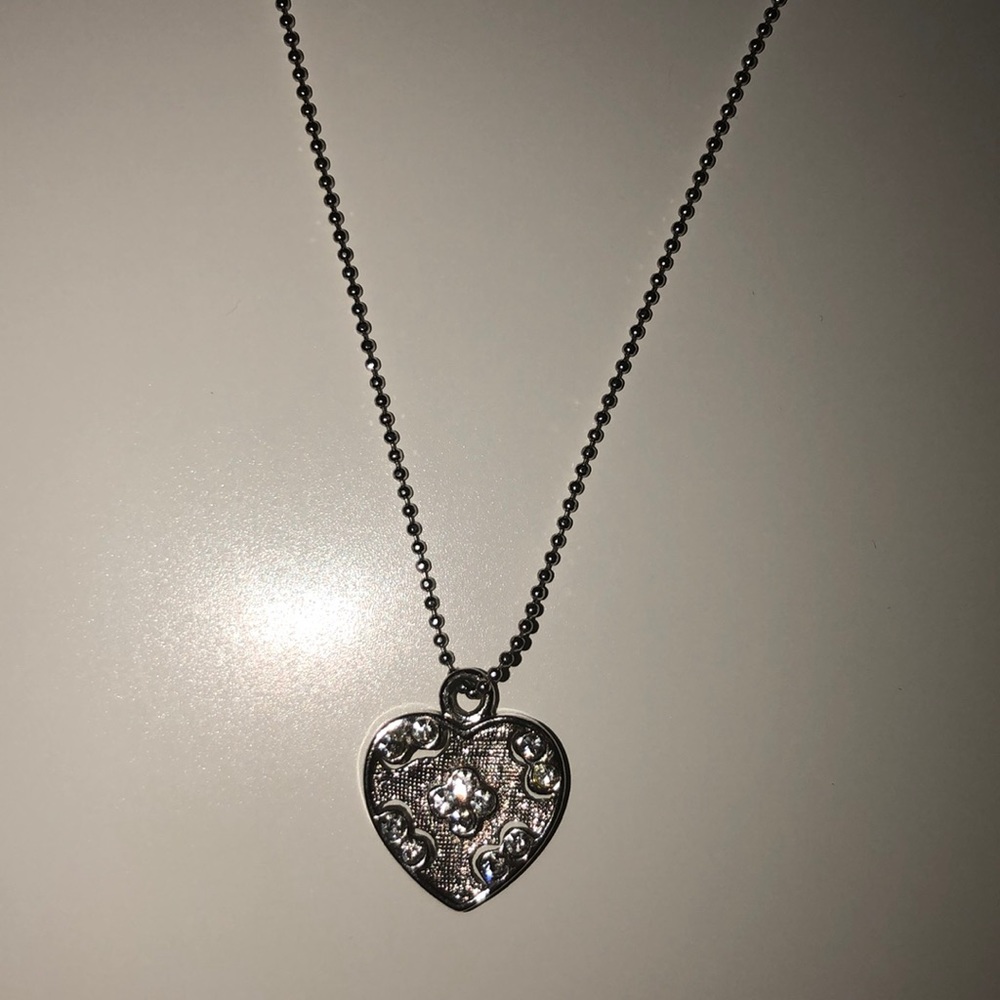 Silver Kay Jewelers heart necklace